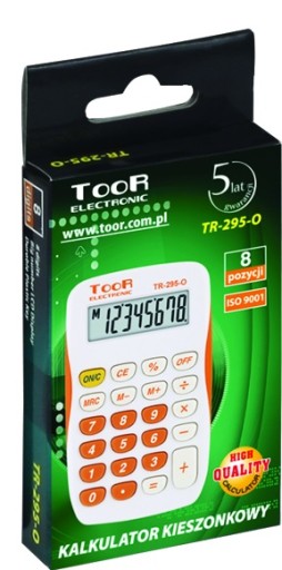 KALKULAČKA ŠKOLSKEJ KANCELÁRIE TOOR TR-295-O