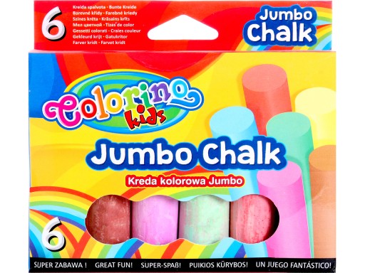 JUMBO ROAD CHALK THICK COLORINO 6 FAREB