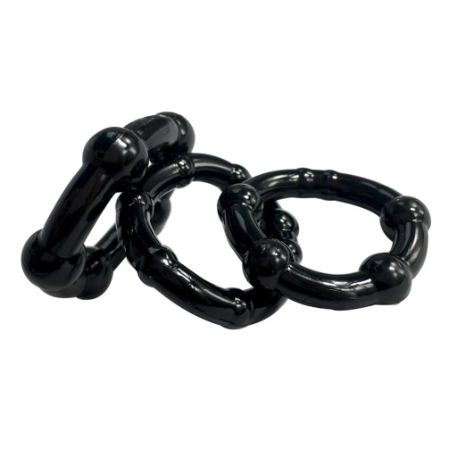 Stay Hard - Three Rings Black