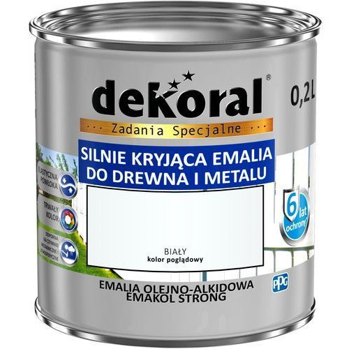 EMAKOL STRONG biely ftalátový email 0,2l DEKORAL