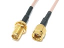 SMA konektorová zástrčka - RP-SMA zásuvka - 20cm pigtail