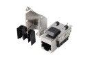 Zásuvka Keystone modulu RJ45-LSA FTP kat.6 90 stupňov