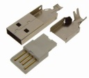 Zástrčka USB typu A namontovaná na kábli (0236)