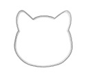 Formička CAT HEAD 6,2 cm - mačička mačiatko mačičky mačiatka