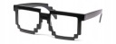 PIXELOVÉ OKULIARE 8BIT RETRO GEEK PIXEL CLEAR