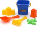 WADER BUCKET TOYS MOLD HRAD DO PIESKU 6 ks