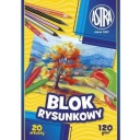 Astra podložka na kreslenie, 20 bielych listov A4