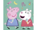 Peppa Pig narodeninové obrúsky - 33 cm - 20 ks