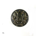 13.NOŽNÉ GOMBÍKY S KARTOU _ SIVÁ, 22mm _ 1 ks.