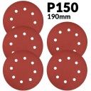 PAPIER BRÚSNY 190mm P150 5 ks MP-0020 0015 0017