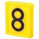 Číslo štítku '8' pre obojky pre kravy