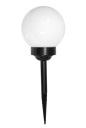 SOLÁRNA LAMPA MLIEČNE BIELA ​​GUĽA 15cm 4 LED! XL