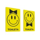 Dámska toaleta, Pánska toaleta - nálepky na dvere