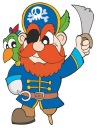 NÁLEPKA NA OKENNÝ NÁBYTOK ZRKADLO SKLO PIRÁT PIRÁT