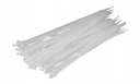 Sťahovacie pásky 3,6x140 mm 100 ks biele