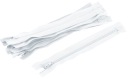 Zips na nohavičky s OTVORNÝM BLOKOM 2 ks 18 cm BIELY