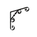 Ozdobný retro držiak police WO 150