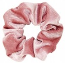 Gumička do vlasov Scrunchies, gumička, zamat, ružový zamat