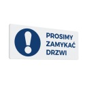 Prosím, zatvorte dvere - nálepka 10x25
