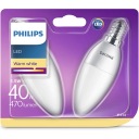 2 x E14 LED žiarovka 5,5W=40W 520lm PHILIPS 4000K