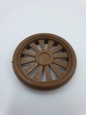 Plastový nábytkový prieduch fi/40mm hnedý, 4 ks