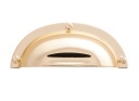 NÁBYTKOVÁ KĽÚČKA SHELL SHELL ZLATÝ LESK 64mm