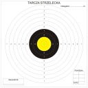 STRELECKÉ CIFERENKY 100 ks 14x14 cm Žltý stred