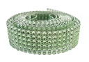 DIAMANTOVÝ PÁS DIAMANTOVÝ ZIRKÓNOVÝ STUHA 2,8M X 3CM ZELENÝ