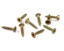 Skrutky do dreva kalené 4,5x35 mm 1kg POZINKOVANÉ, zlatožlté