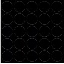 Zátka SAMOLEPIACA 14mm LESK ČIERNA 326