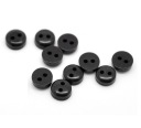 10ks mini gombíky, malé gombíky, 6mm čierne