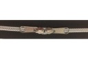 METROVÁ PÁSKA NA Zips STRIEBORNÁ 5 mm + 2 Zipsy