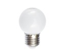 Dekoratívna LED žiarovka E27, 230V 1W, biela