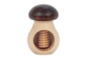 Luskáčik MUSHROOM, drevený, hnedý