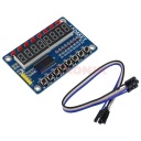 LED displej + tlačidlá modulu TM1638