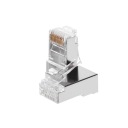 RJ45 8P8C 5e FTP zástrčky, tienené, 10 ks