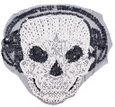 SKULL flitre Nášivka čierna