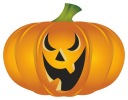 HALLOWEEN ZRKADLOVÉ NÁLEPKY NA OKNO TEKVICE TEKVICE