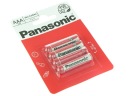BATÉRIA R3 AAA PANASONIC červená, sada 4 ks, blister