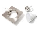 HALOGEN LIGHT SATIN + LED 10W + GU10 SET