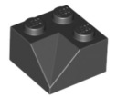 LEGO BLACK STRIEŠKA 2X2 Č. 3046A - PRE 1 KS