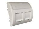 Mozaikový adaptér 1M 45x45 2xKeystone hranatý ovál