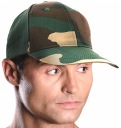 Čiapka CAMO so šiltom 100% BAVLNA - 6 panelov