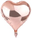 Fóliový balónik HEART ROSE GOLD héliové balóniky 45cm