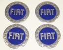 FIAT 60mm modrý, emblémy, znaky, NÁBOJE, RÁFKY