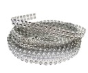 DIAMANTOVÝ PÁS ZIRKOÓNOVÁ STUHA 3M X 1 CM STRIEBORNÝ