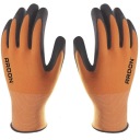 PETRAX Nylonové latexové pracovné rukavice, 2 páry, veľkosť 9