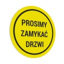 Nálepka - Zatvorte dvere 15x15