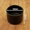 Ochranné poťahy na nábytok, čierne, 32mm