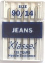 STROJOVÉ IHLY do JEANS veľkosť 90 - 5 ks - Klasse